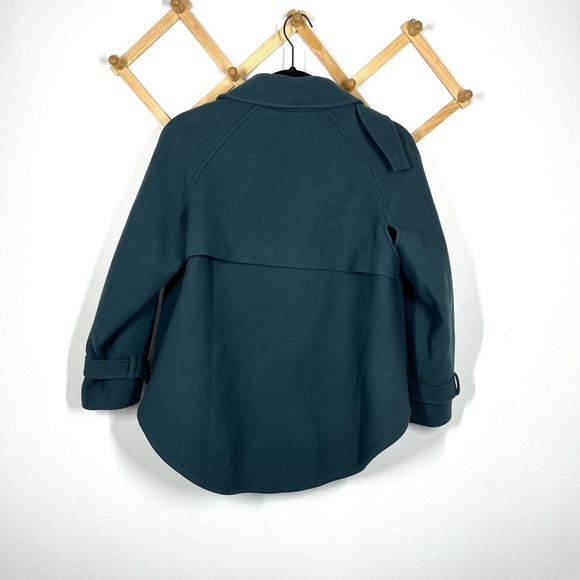 Rebecca Minkoff Teal Blue 'Pierre' Double Breasted Cape Coat Women’s Size XS - Picture 3 of 11